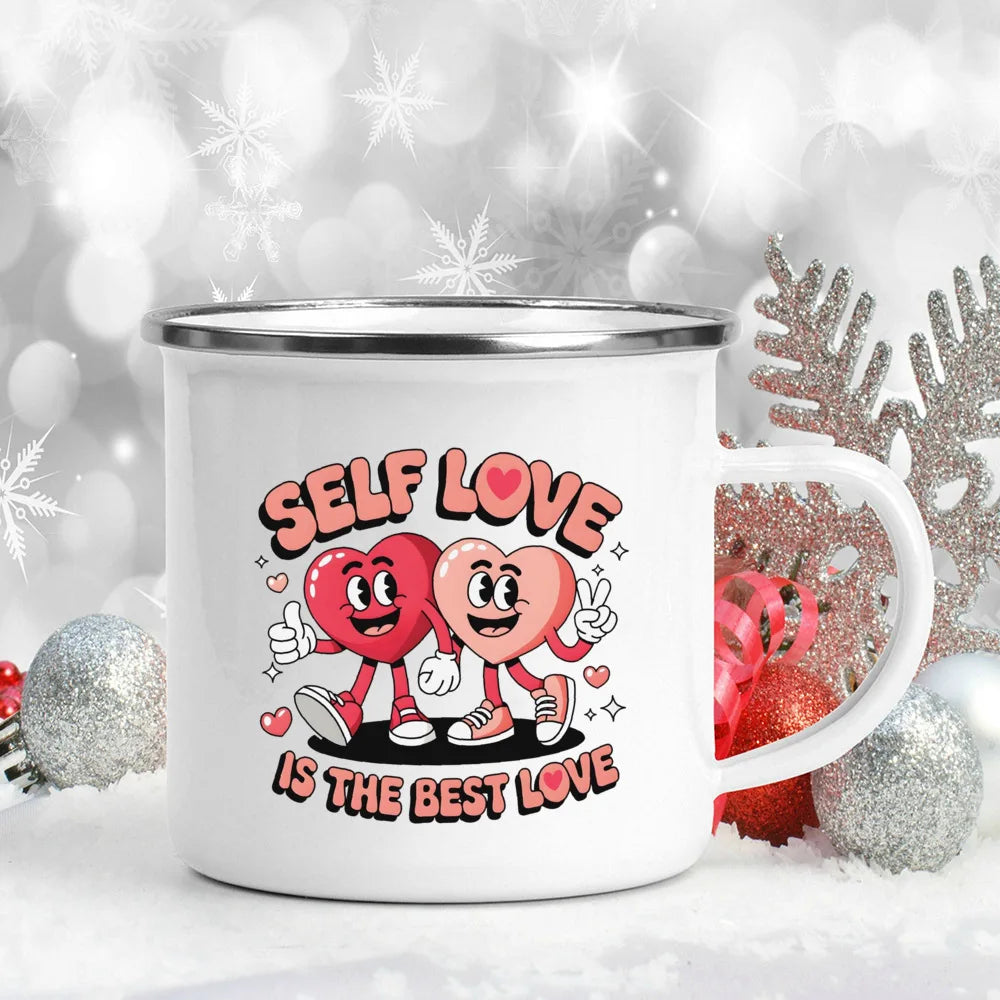 "You Make Me Melt" Enamel Mug – Valentine's Day Gift