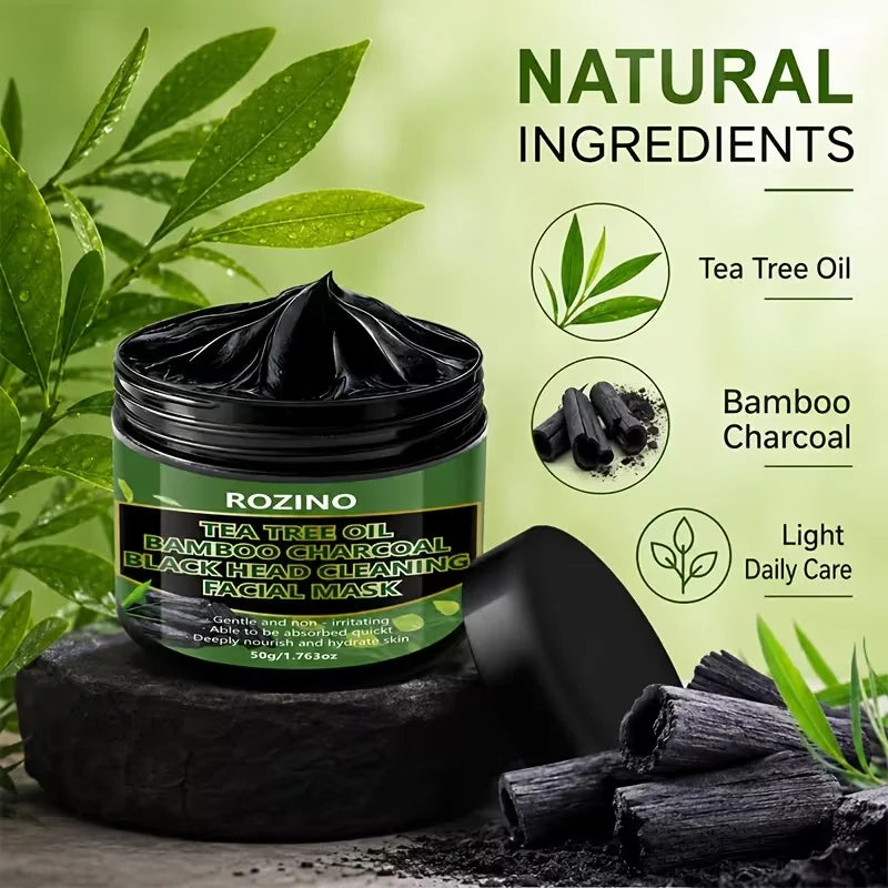 ROZINO Tea Tree Bamboo Charcoal Blackhead Cleansing Mask