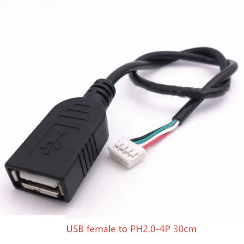 USB Female Terminal DuPont Adapter Extension Cable 30CM 4P