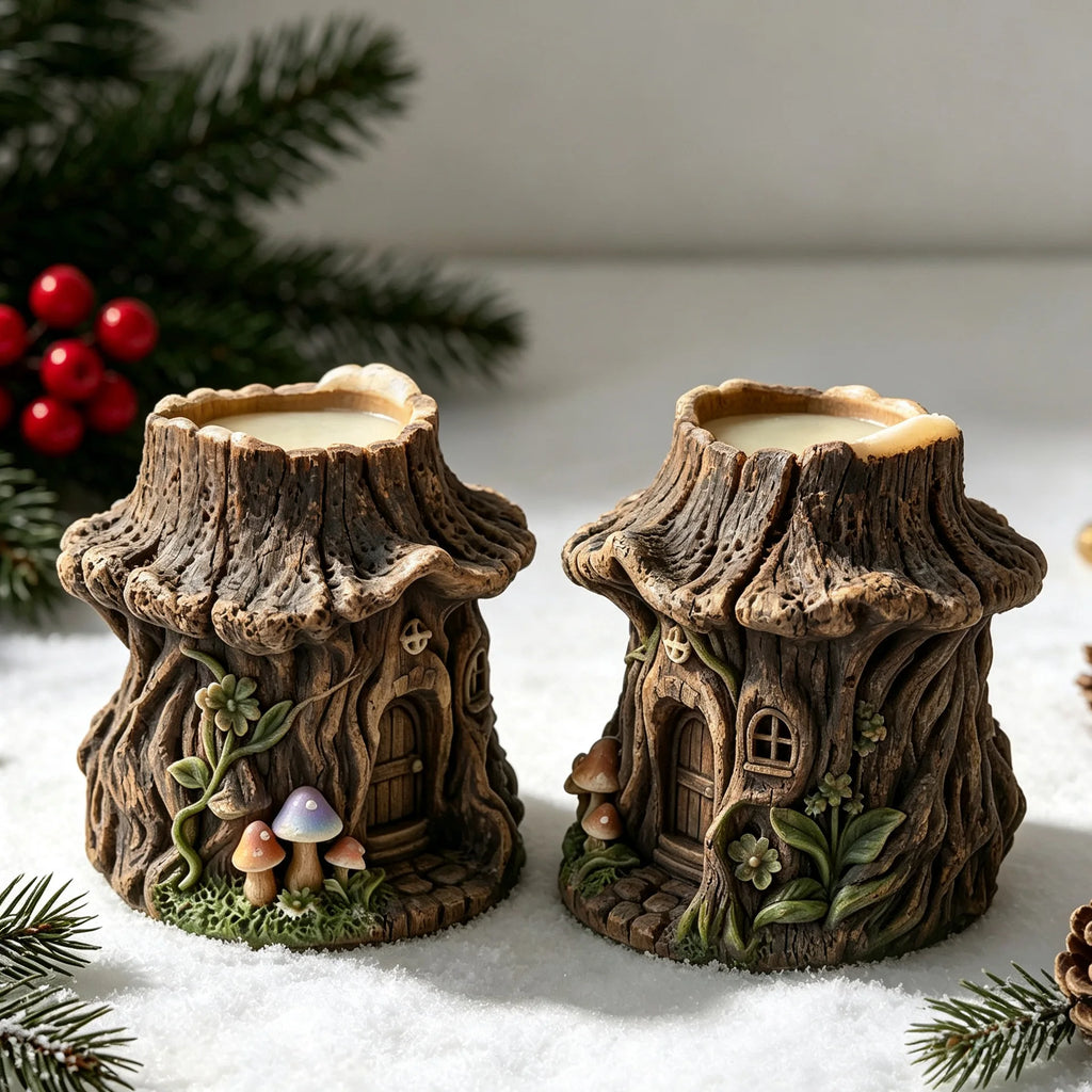 3D Tree House Silicone Mold – Candle, Resin & Gypsum DIY