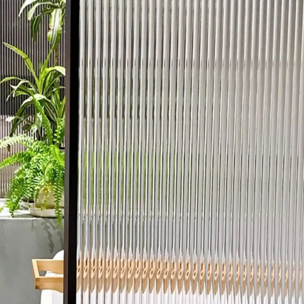 Frosted Reeded Glass Privacy Window Film – UV Blocking