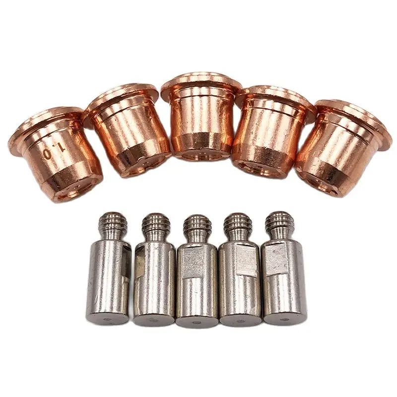 S45 50A Plasma Torch Consumables – 10pc Electrode & Nozzle Tips