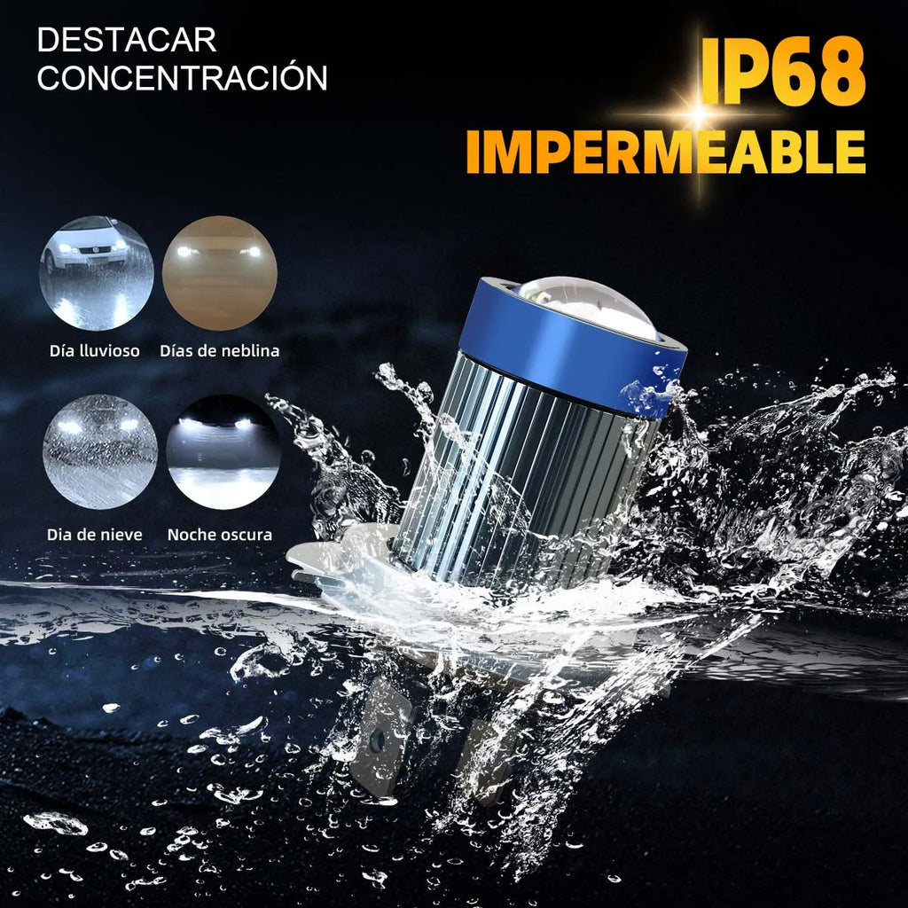Pampsee LED Fog & Headlight Bulbs H7 H11 9005 9006 – 2-Pack