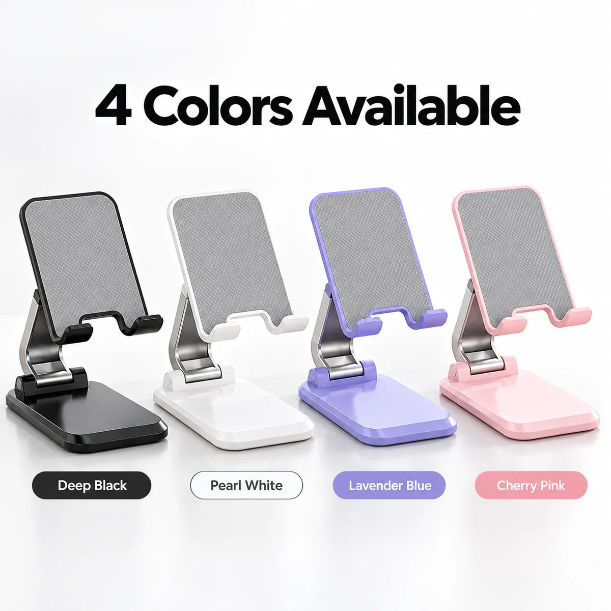 Adjustable Foldable Phone Stand – Anti-Slip Desktop Holder