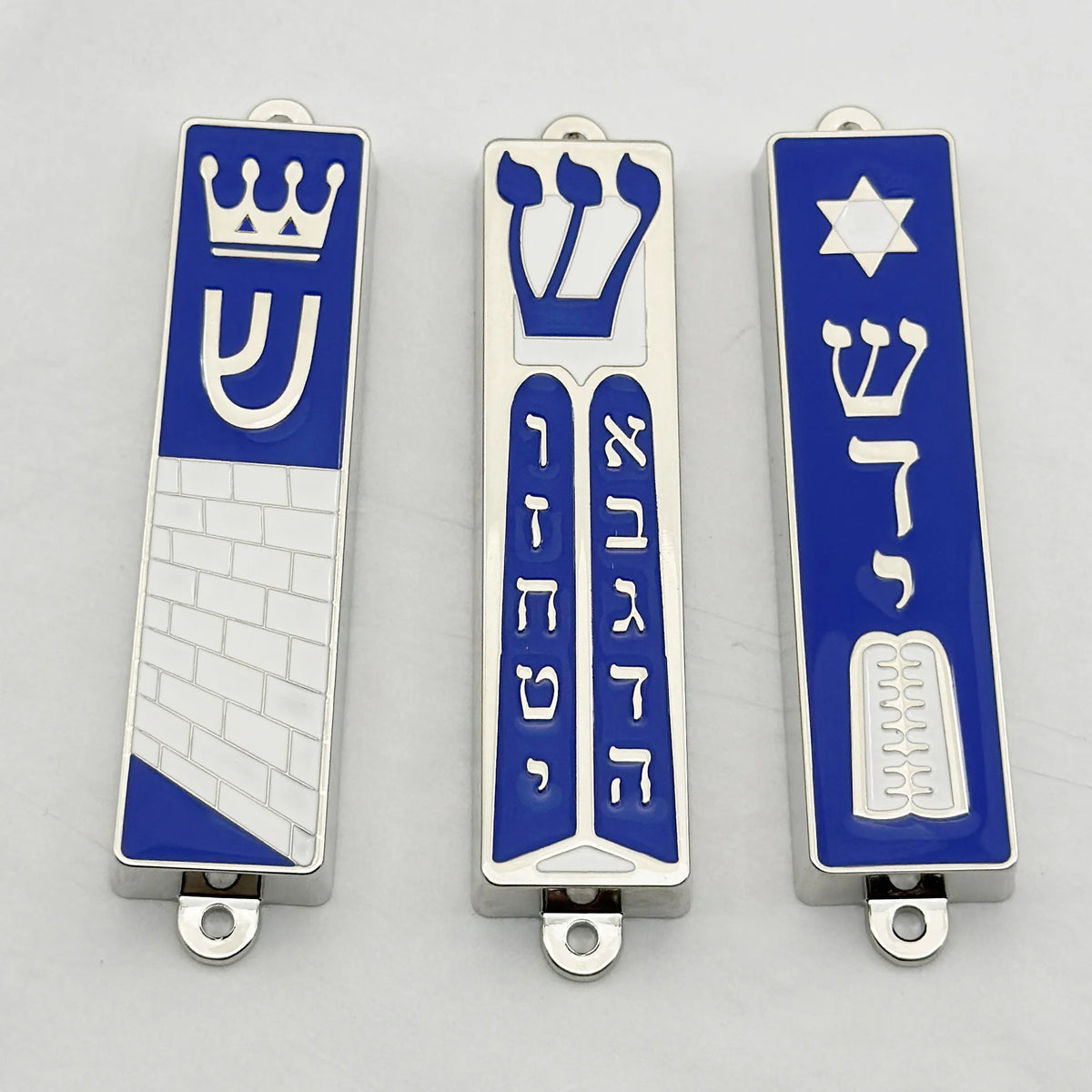 Alloy Mezuzah Door Decor – Jerusalem Hanukkah Gift