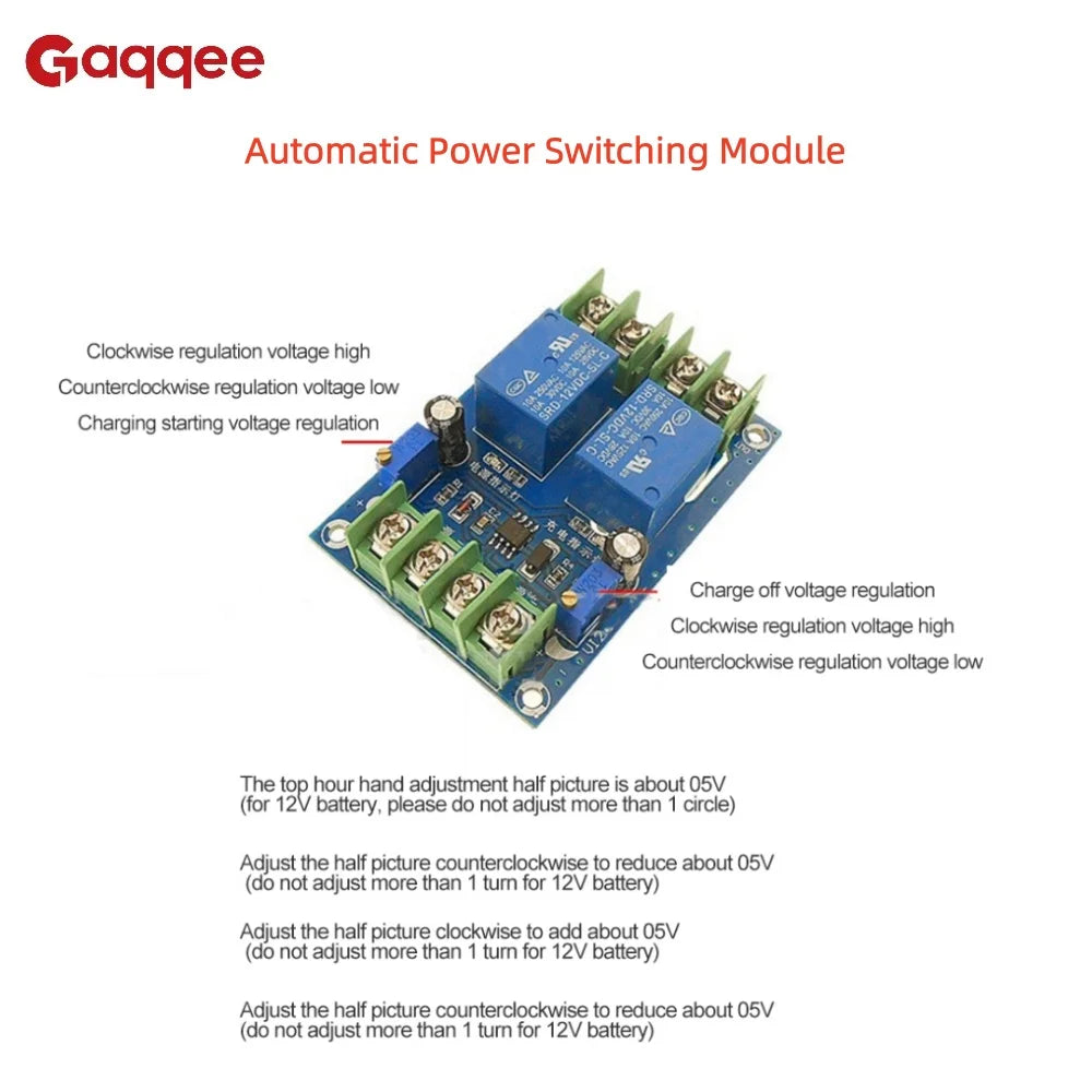 Automatic Power Switching Module 12V 10A Charging Control Board