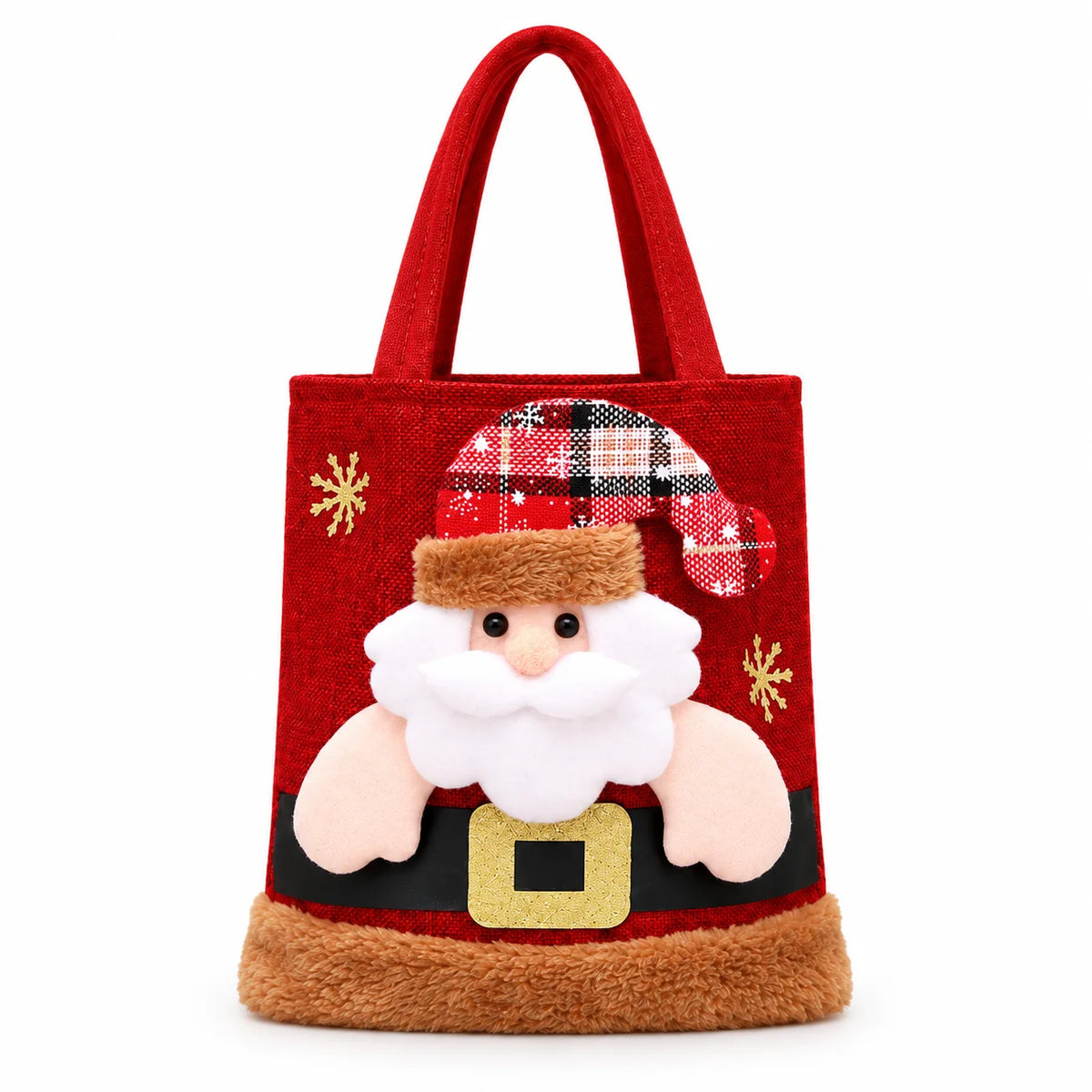 4-Pack Reusable Christmas Gift Tote Bags – Holiday Set