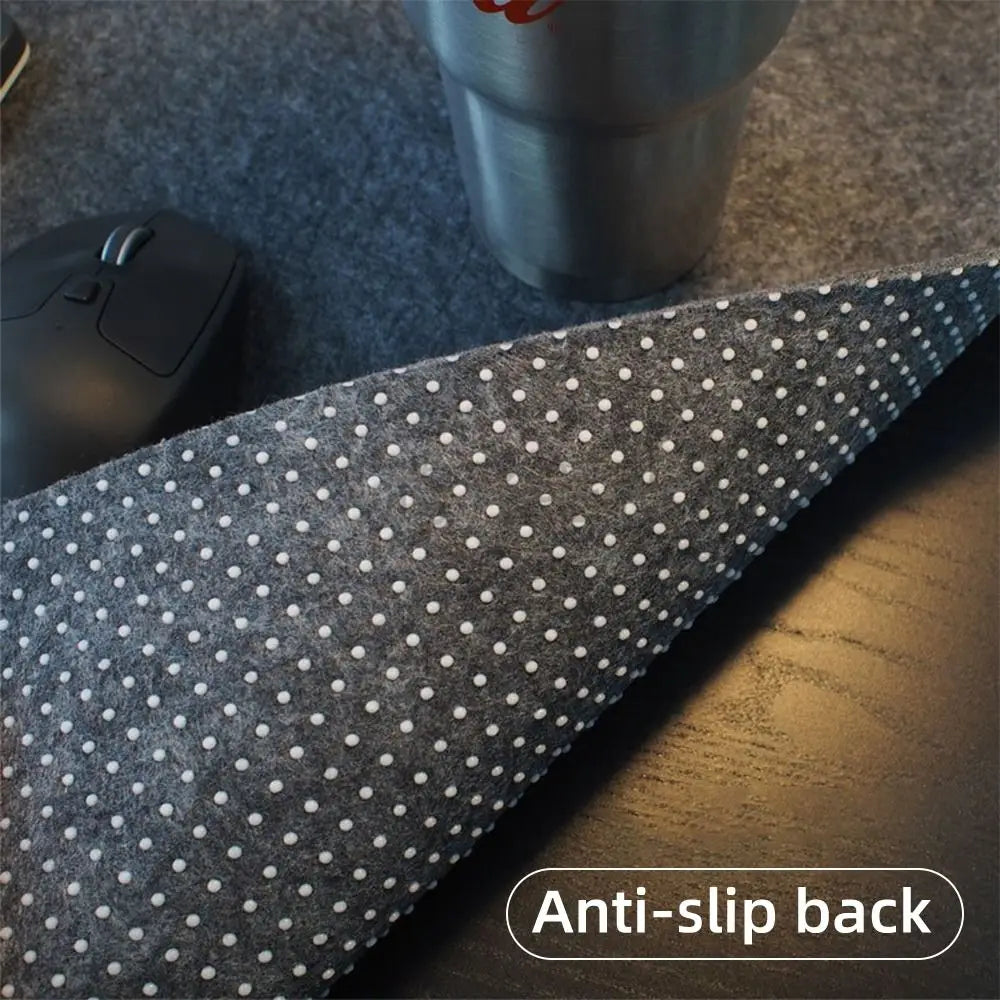 Large Wool Felt Mouse Pad – Non-Slip Gaming & Desk Mat