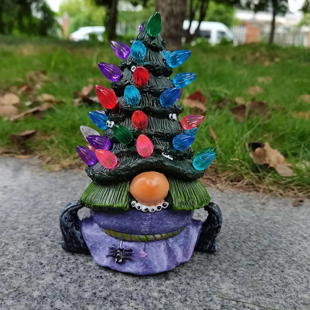 Resin Gnome Figurine with LED Light | Easter Holiday Decor