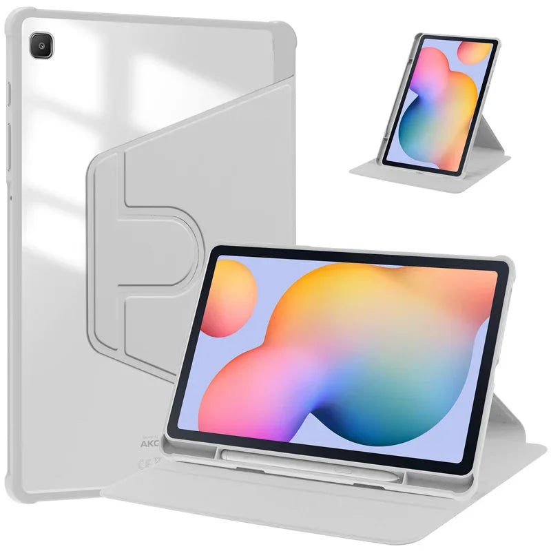 Samsung Galaxy Tab S6 Lite Case 360° Rotating Stand + Pen Holder
