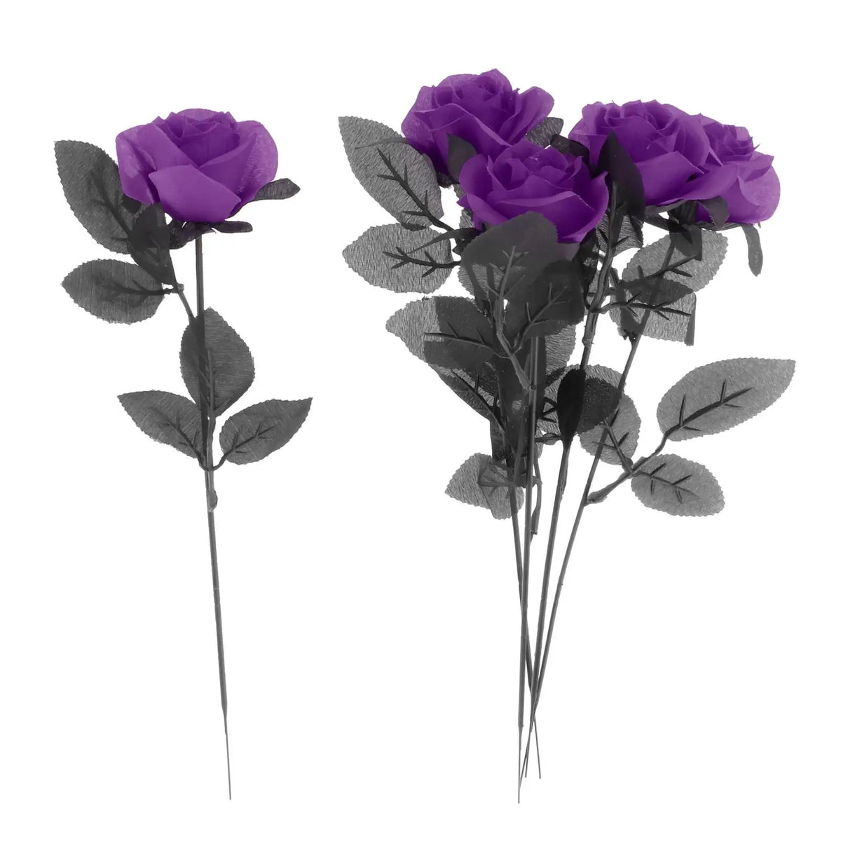 Long Stem Halloween Faux Rose Bouquet | Table Centerpiece