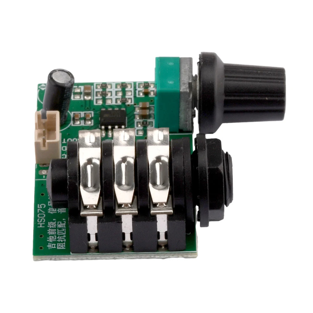 TL072 12V Guitar High-Impedance Preamp Signal Amplifier Board