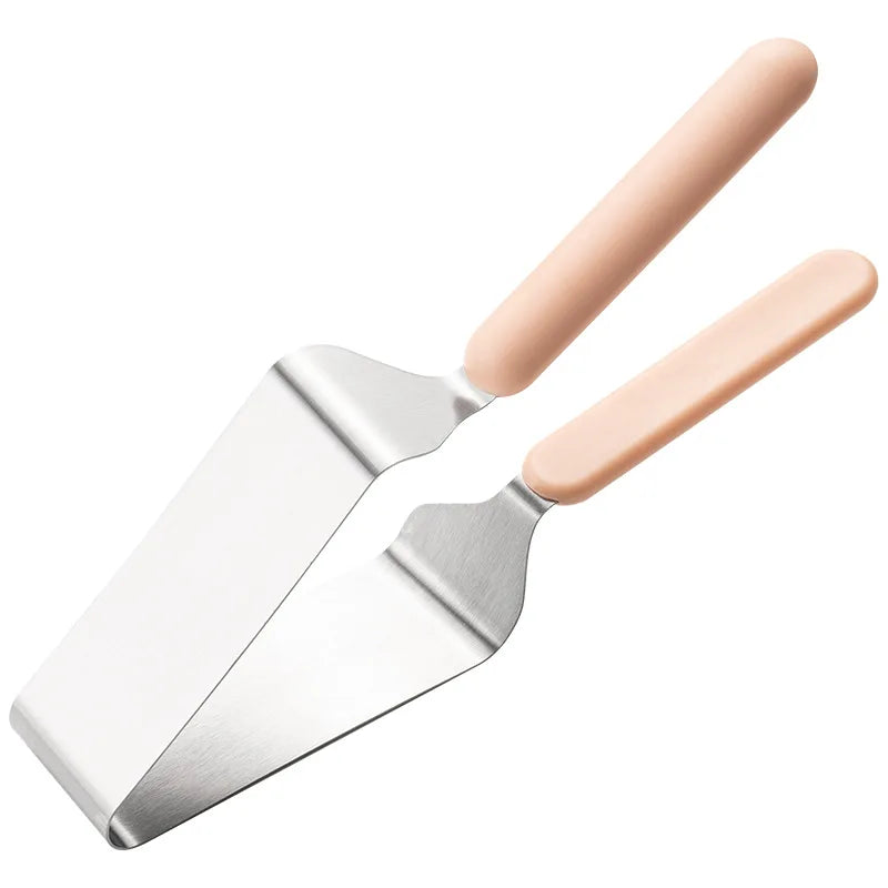 Stainless Steel Triangular Cake Slicer & Transfer Clip