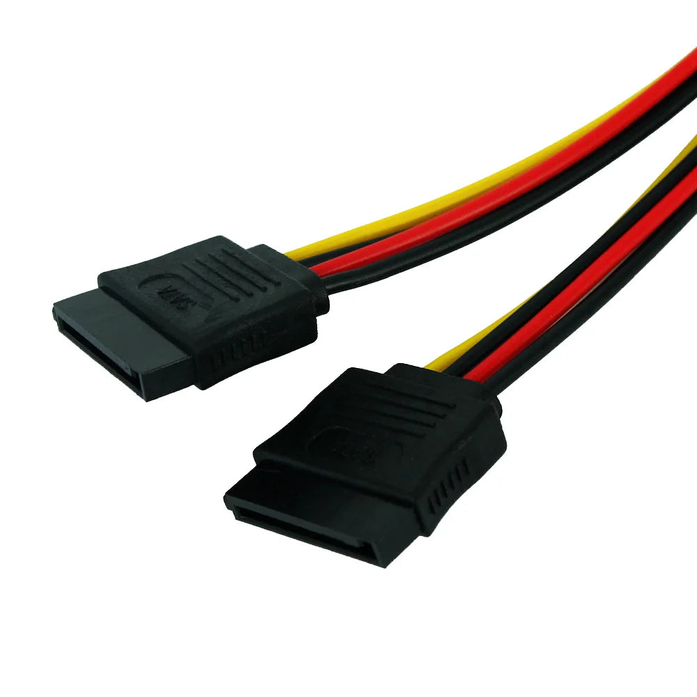 4-Pin Molex to Dual SATA Y Splitter Power Cable for PC Drives