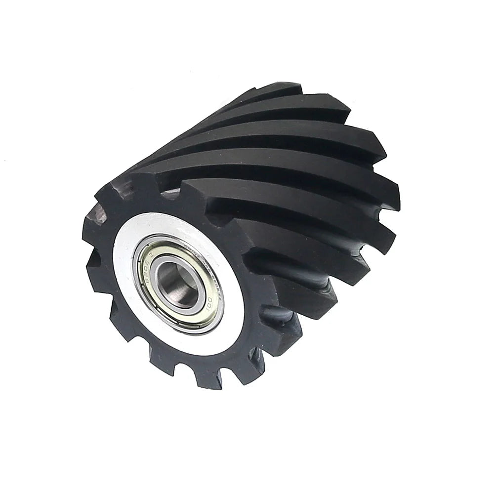 75x75mm Serrated Rubber Contact Wheel | Belt Grinder Part