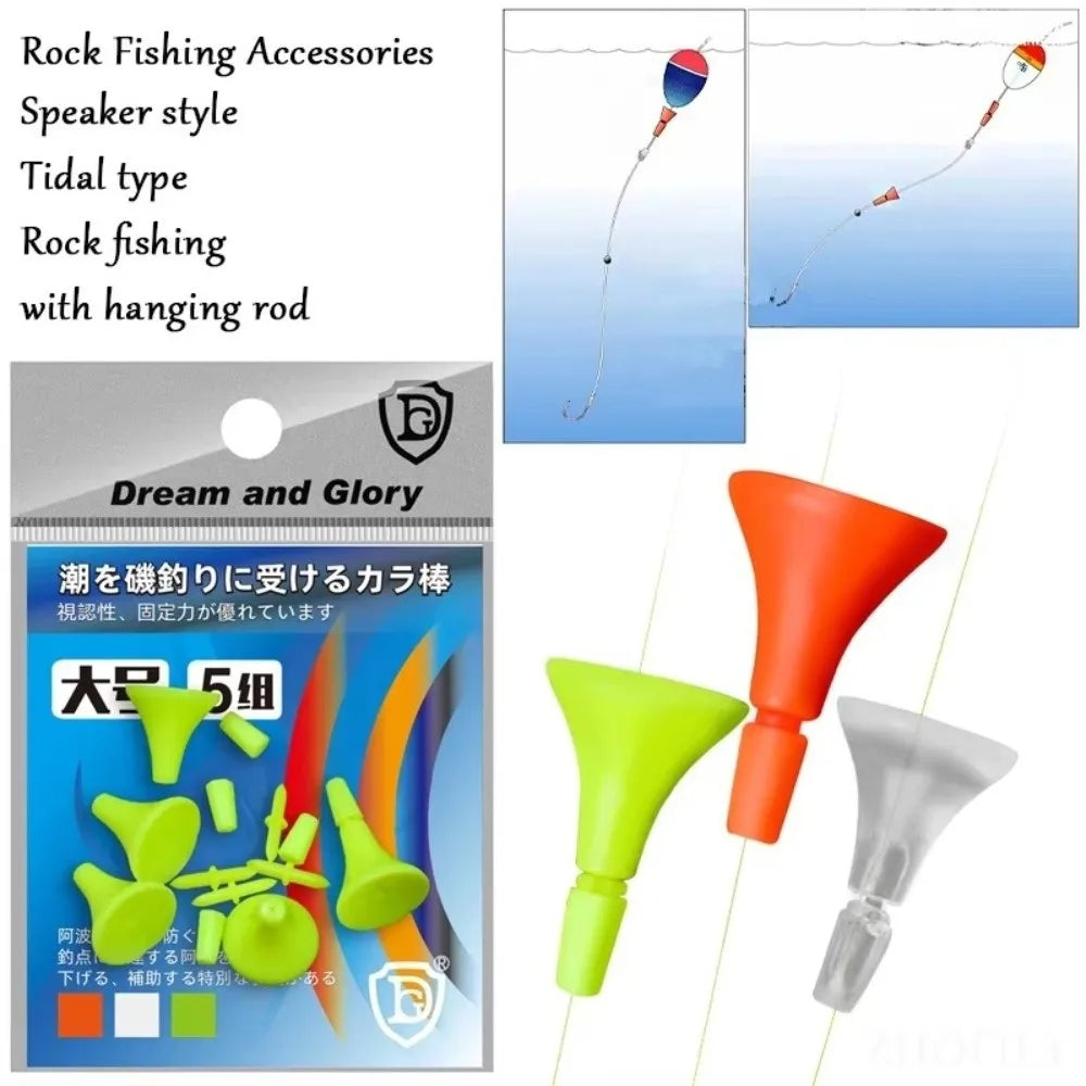 Hard Tail Sliding Fishing Float Bobber Set – 5 Pairs S/M/L