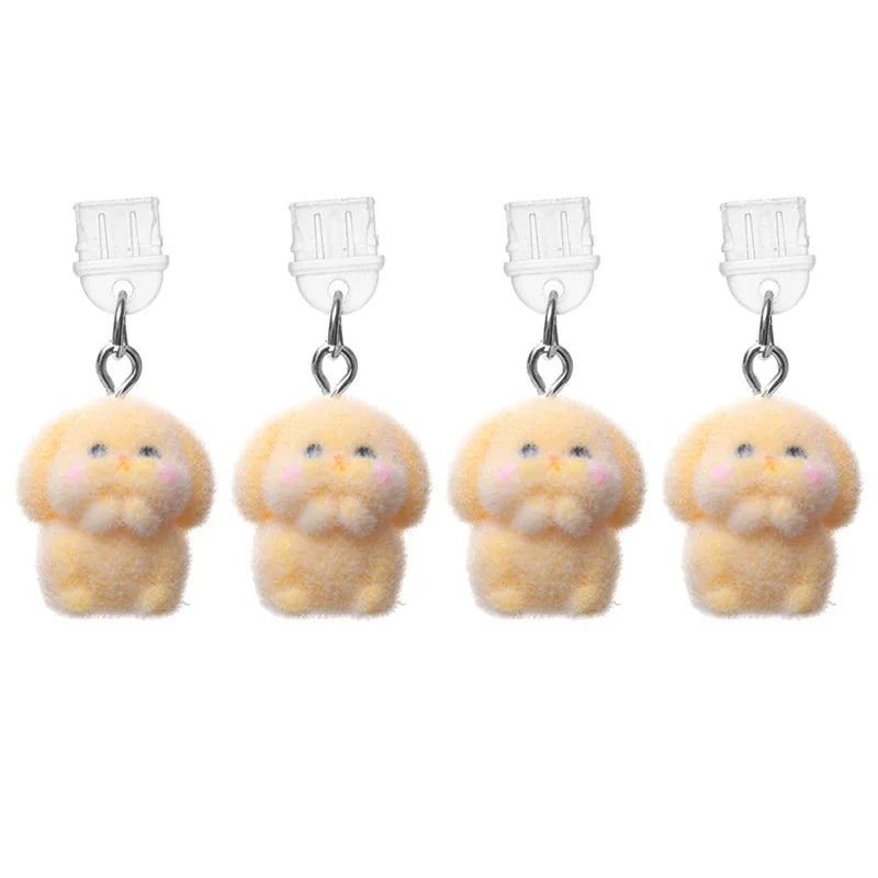 USB-C Dust Plug Bunny Pendant – Phone Port Cover Charm