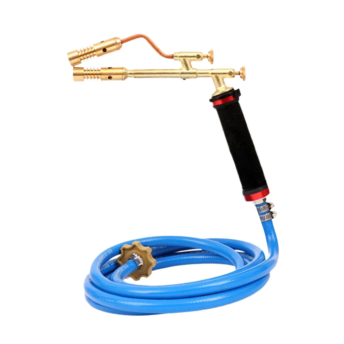 Double-Head Copper Propane Welding Torch + 5m Hose