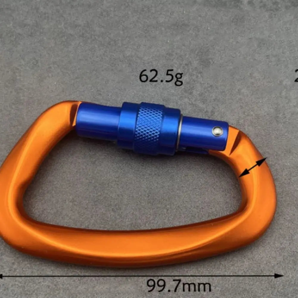 D-Shape Aluminum Safety Carabiner 4KN/25KN – Climbing Lock