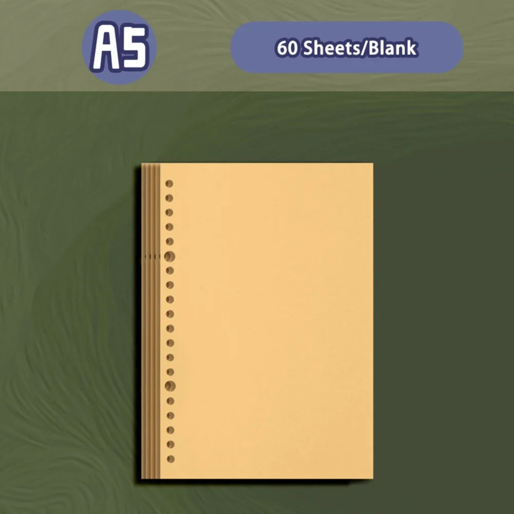 Vintage PU Leather Loose-Leaf Notebook A5/A6 – Diary Binder