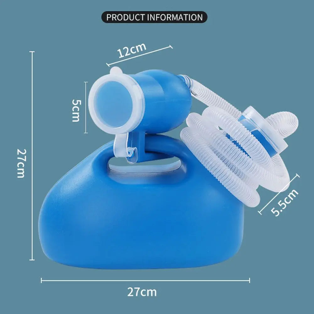 Portable Urinal Bottle 2000ml with Lid & Extension Tube