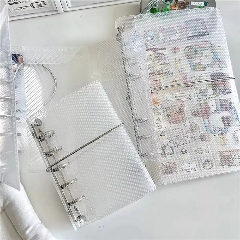 Transparent PP Loose Leaf Notebook Cover | M5 A6 A7 Binder