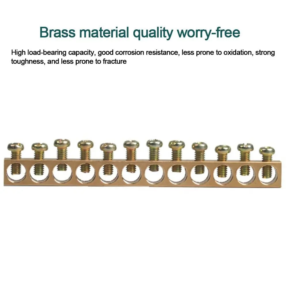 Brass Screw Terminal Block | Multi-Spec Electrical Connection Bar