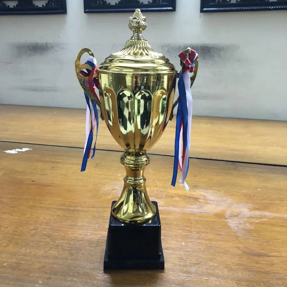 Gold Trophy Award Cup with Lid – Sports & Competition Prize