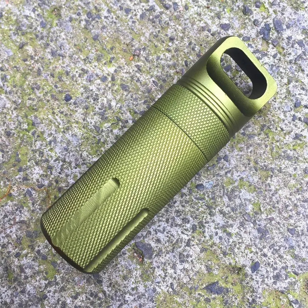 Waterproof EDC Capsule Container – Airtight Aluminum Pill Case