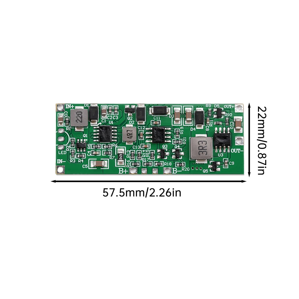 12V 36W UPS Module – 3S Lithium Battery Backup Power Board