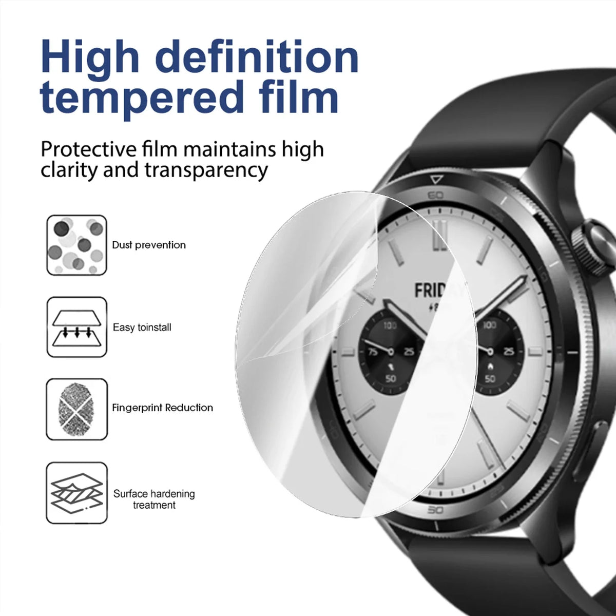 Xiaomi Watch S4 Hydrogel Screen Protector – TPU 2-Pack