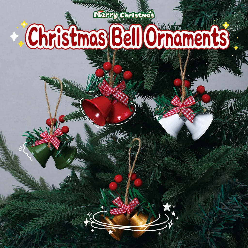 European Christmas Iron Bell Ornament | Xmas Tree Pendant