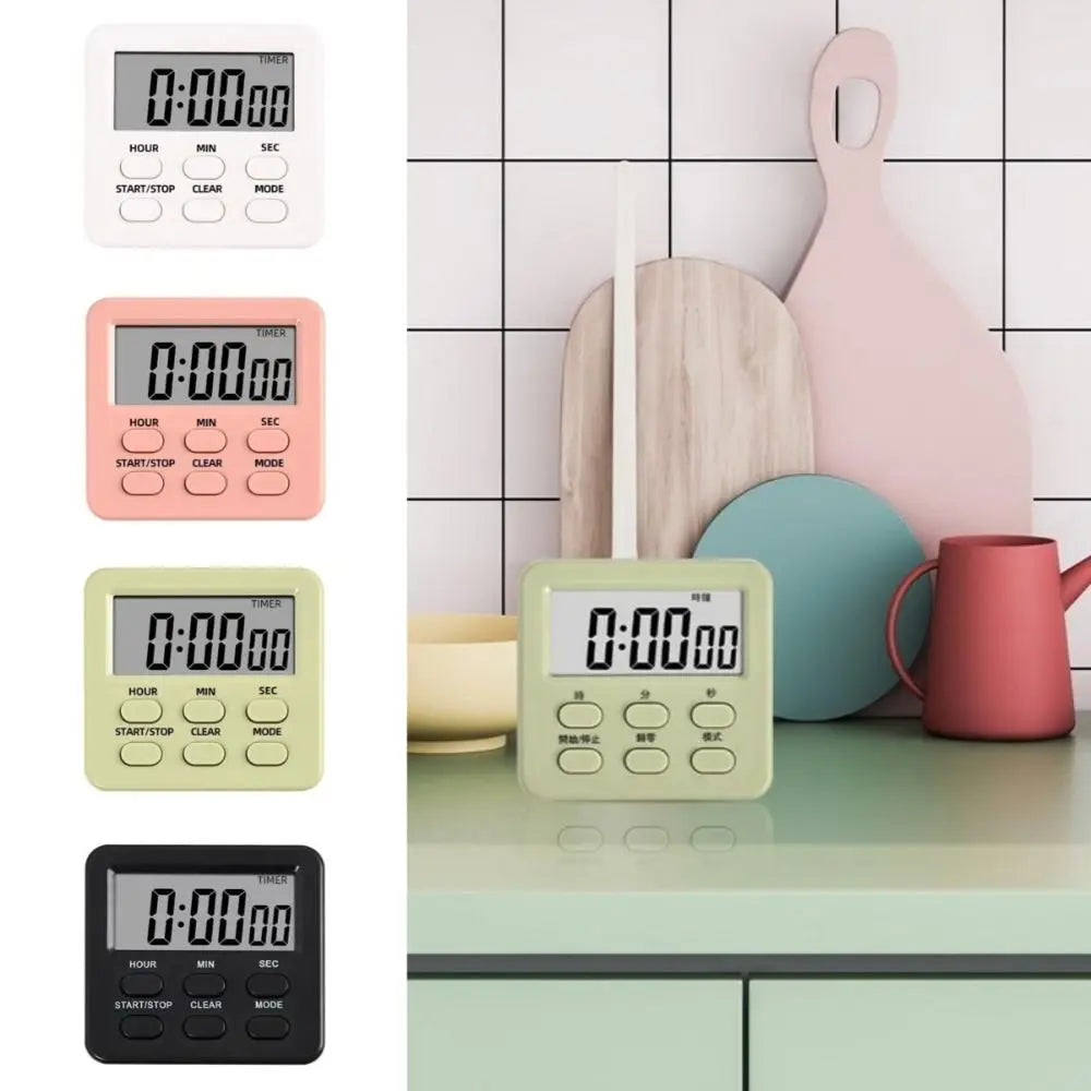 LED Digital Kitchen Timer – Alarm Clock & Memory Function