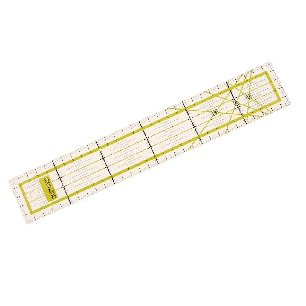 Hard Plastic Patchwork Quilting Ruler – Rectangle Sewing Tool