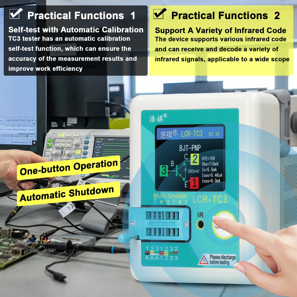 TC3 Transistor Tester | Multi-Component Electronic Tester