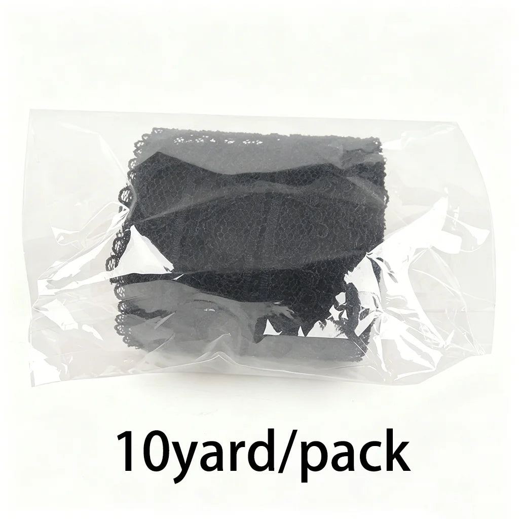 Black Lace Fabric Ribbon 10 Yards – Gift Wrap & Craft Trim