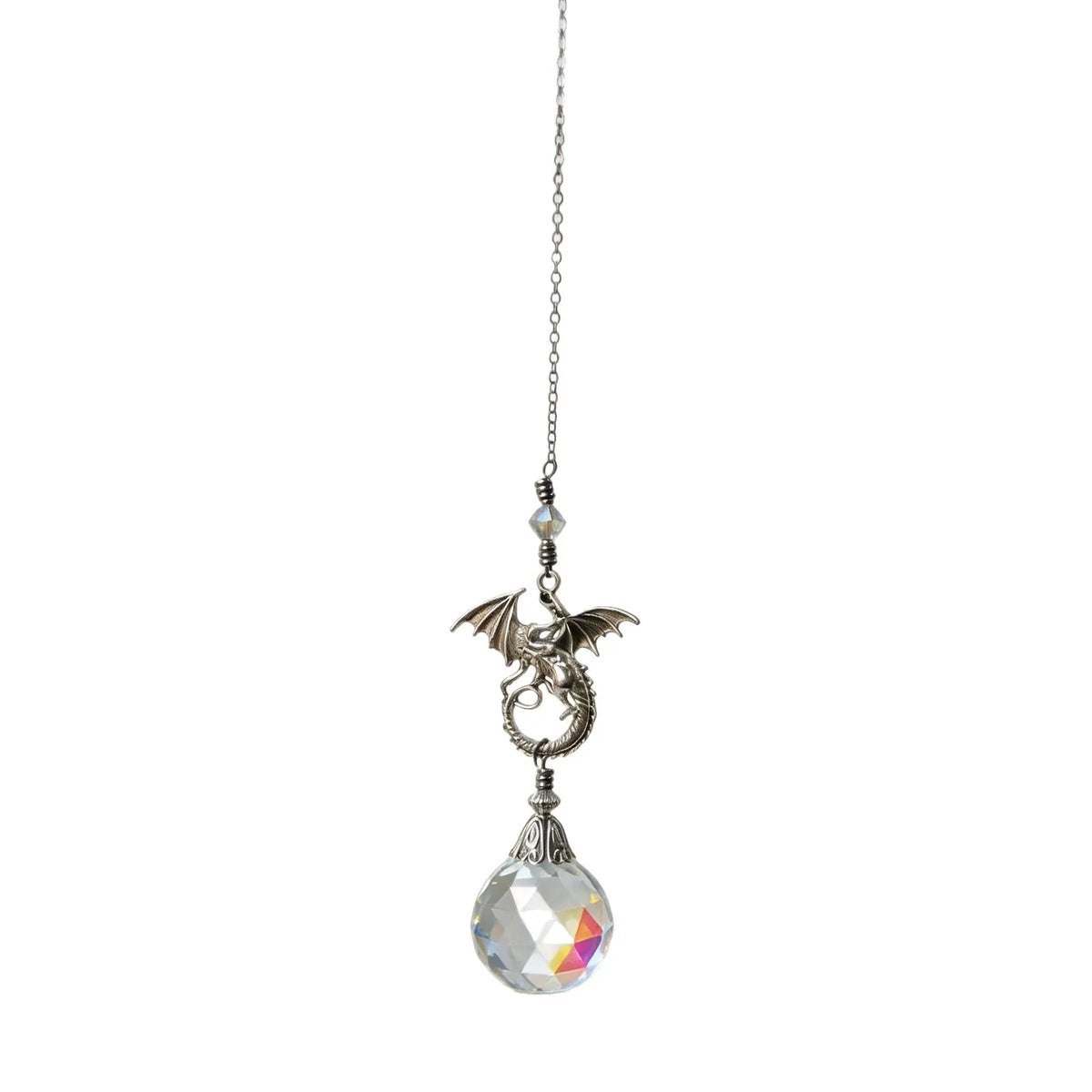 Retro Flying Dragon Crystal Pendant Car Hanging Sun Catcher
