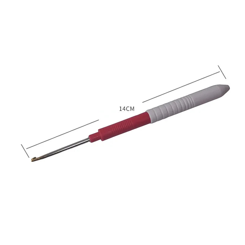 8-Piece Fine Crochet Hook Set with Plastic Handles 1.0–2.75mm