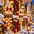 Christmas Bell & Star Porch Railing Decorative String Light