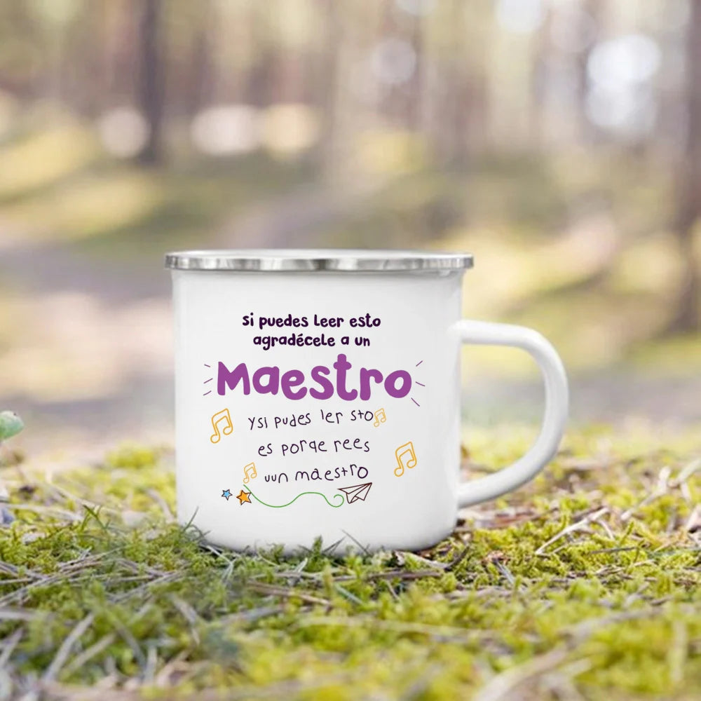 Teacher Appreciation Enamel Mug | Thank You Teacher Gift