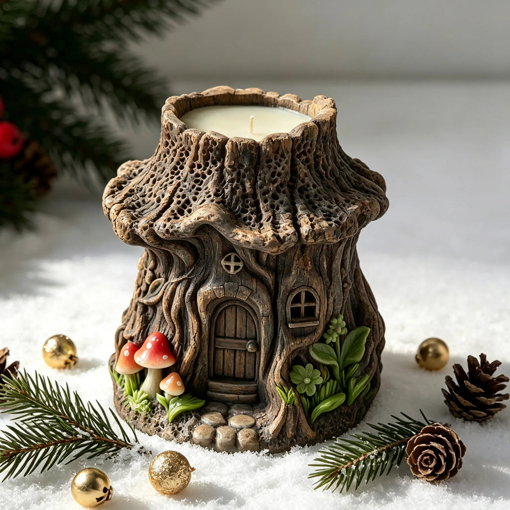3D Tree House Silicone Mold – Candle, Resin & Gypsum DIY