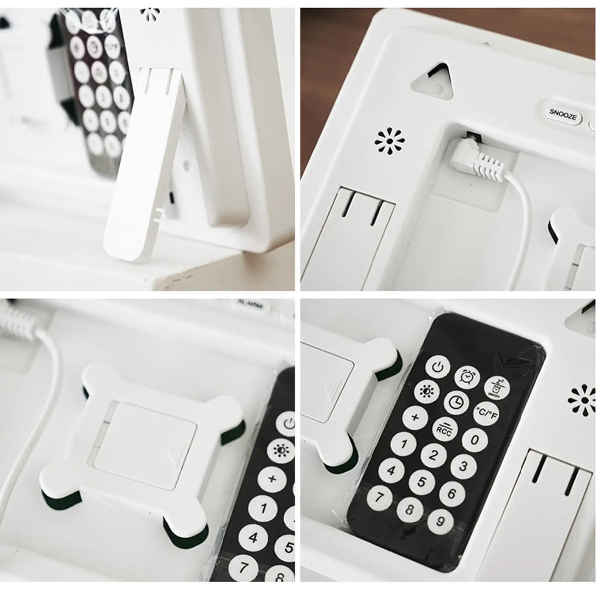 Digital LED Alarm Clock with Remote, Temperature & Calendar