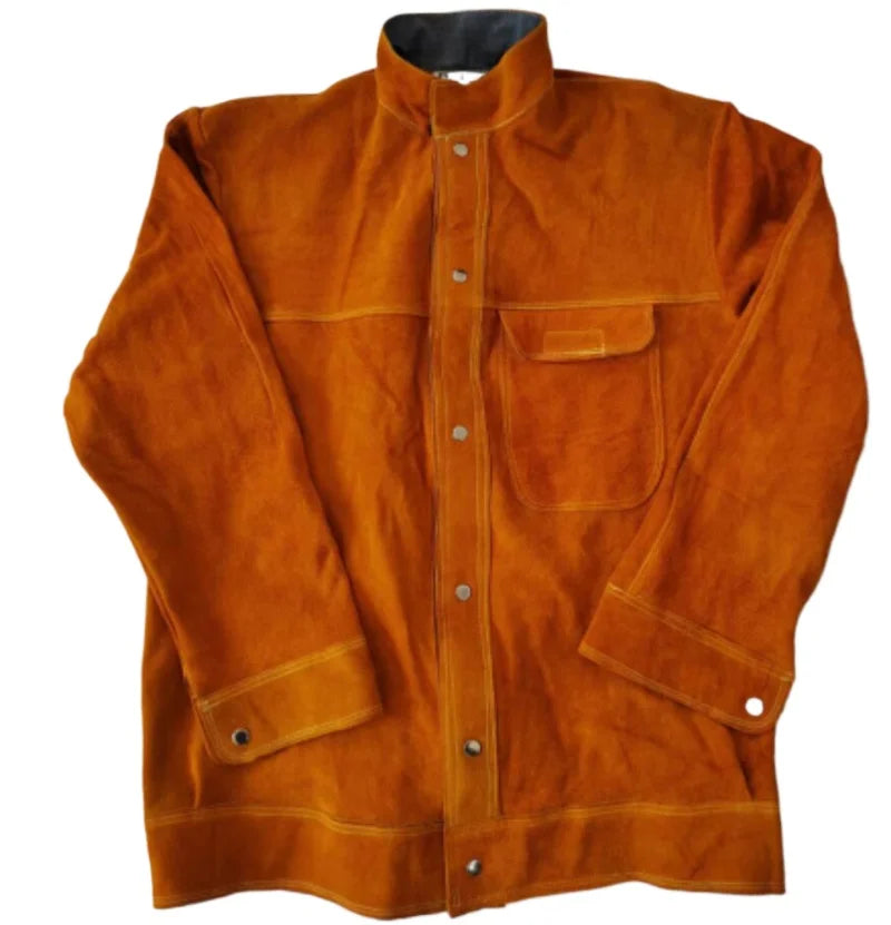 Cowhide Leather Welding Suit – Protective Tops & Pants Set