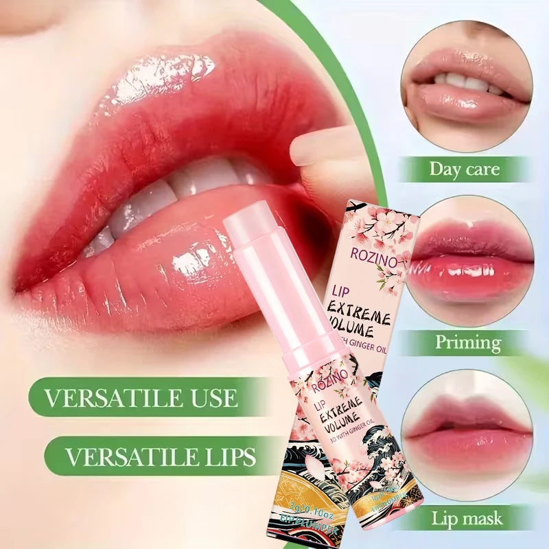 ROZINO 3D Plumping Lip Balm – Moisturizing & Glossy