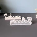 German Alphabet Silicone Mould – DIY Plaster & Resin Letter Mold