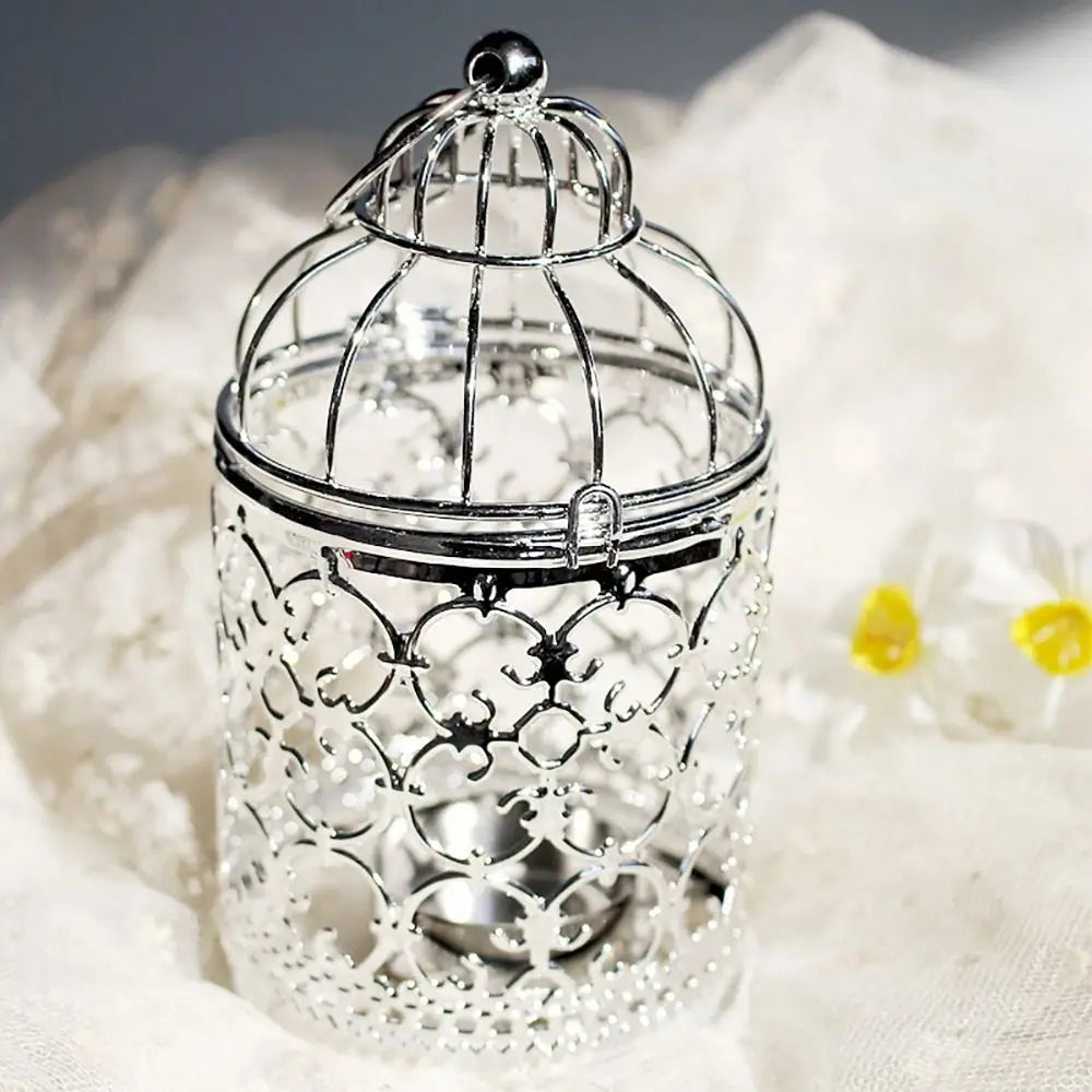 Vintage Bird Cage Candle Holder – Lantern Décor Ornament
