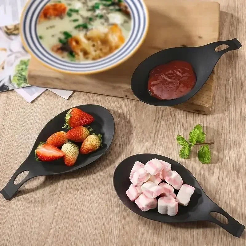 3-Piece Silicone Spoon Rest & Spatula Holder – Heat Resistant