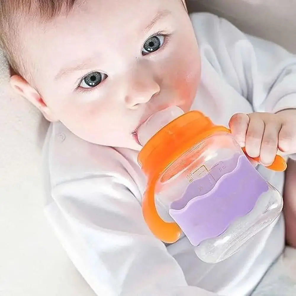 Silicone Baby Bottle Anti-Slip Bands – Waterproof Labels