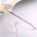 Zinc Alloy Swan Neck Bookmark – Round Metal Page Clip