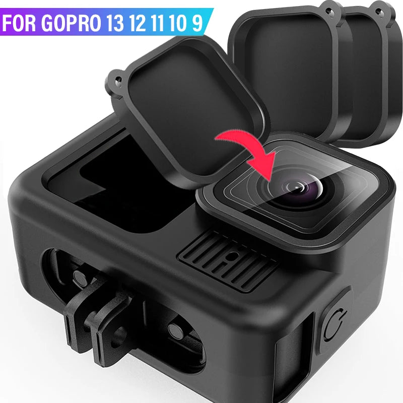 Silicone Lens Cover for GoPro Hero 9 10 11 12 13 – Anti-Dust Cap